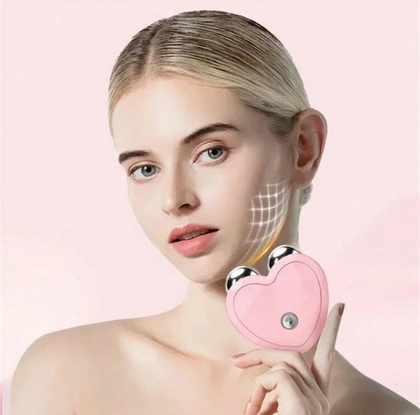 Electric EMS Facial Massager Mini Portable Microcurrent Facial Lifting Massage Roller